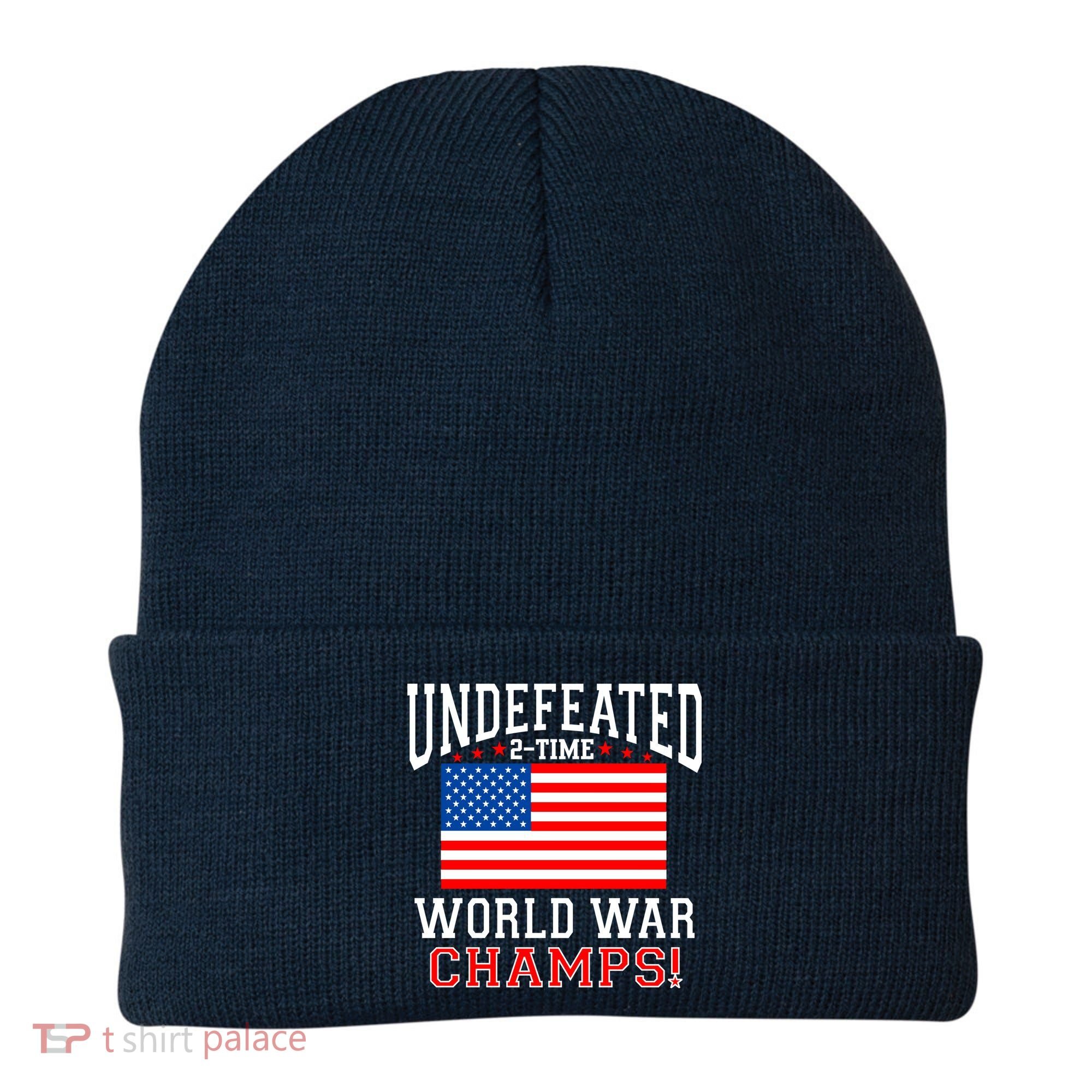 Undefeated 2-Time World War Champs Beanie