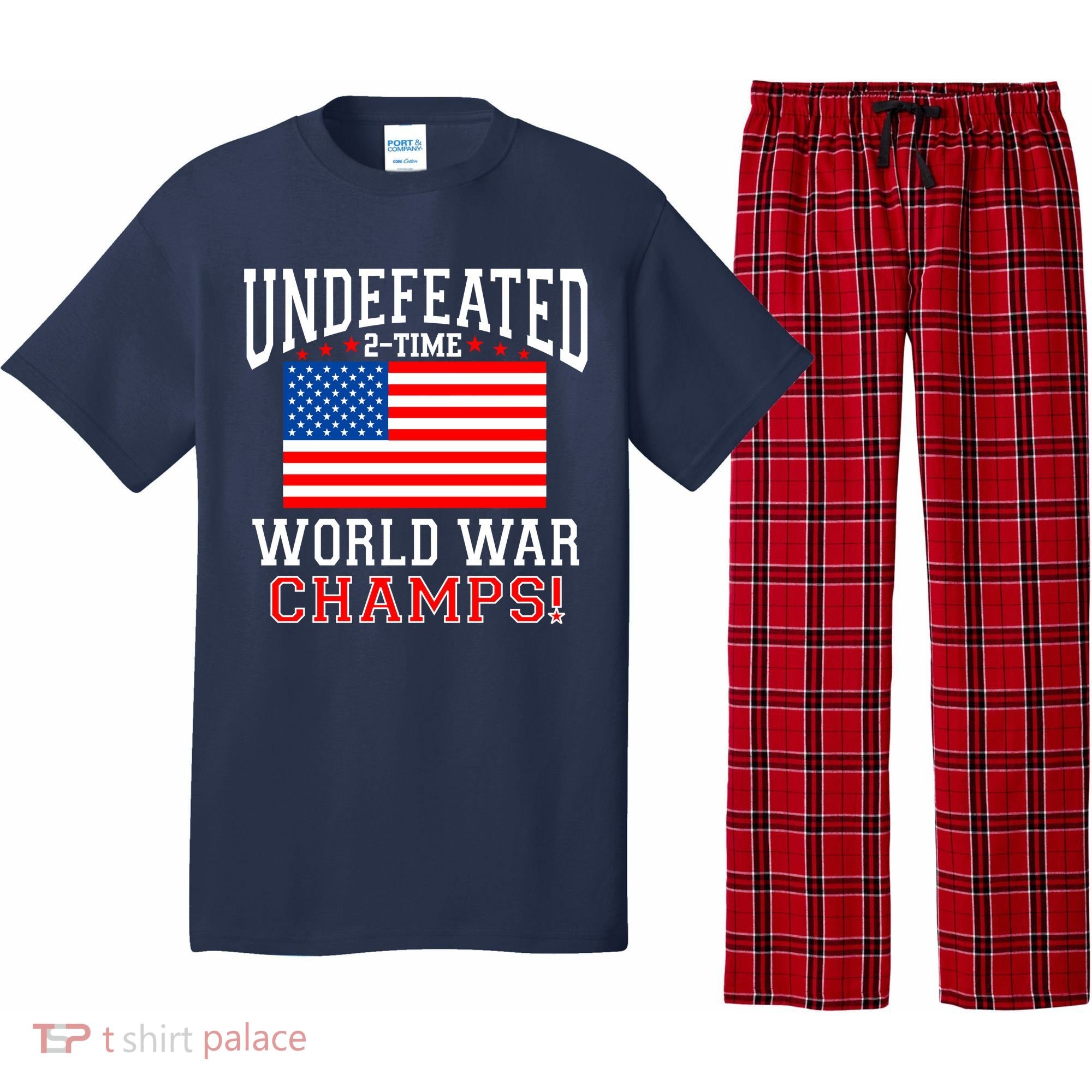 Undefeated 2-Time World War Champs Pajama Set