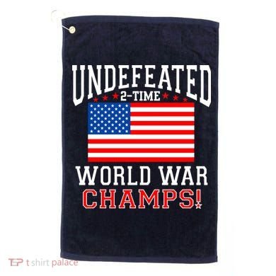 Undefeated 2-Time World War Champs Golf Towel