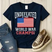 Undefeated 2-Time World War Champs Women's T-Shirt thumb 3