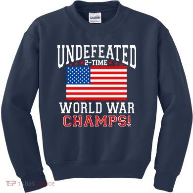 Undefeated 2-Time World War Champs Kids Sweatshirt