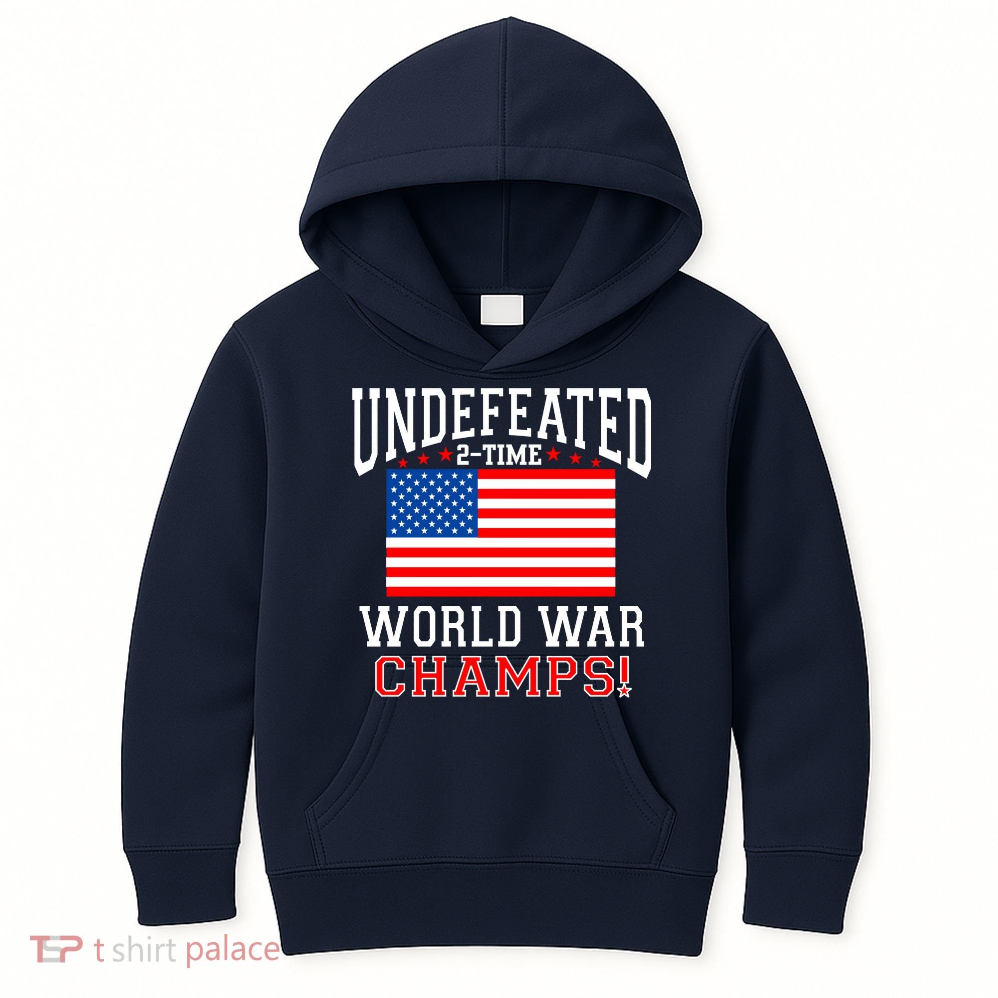 Undefeated 2-Time World War Champs Kids Hoodie