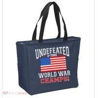 Undefeated 2-Time World War Champs Tote Bag thumb 2