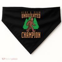 Undefeated Hide & Seek Champion Bigfoot USA-Made Doggie Bandana thumb 0