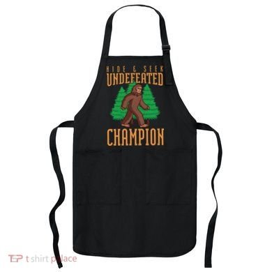 Undefeated Hide & Seek Champion Bigfoot Apron