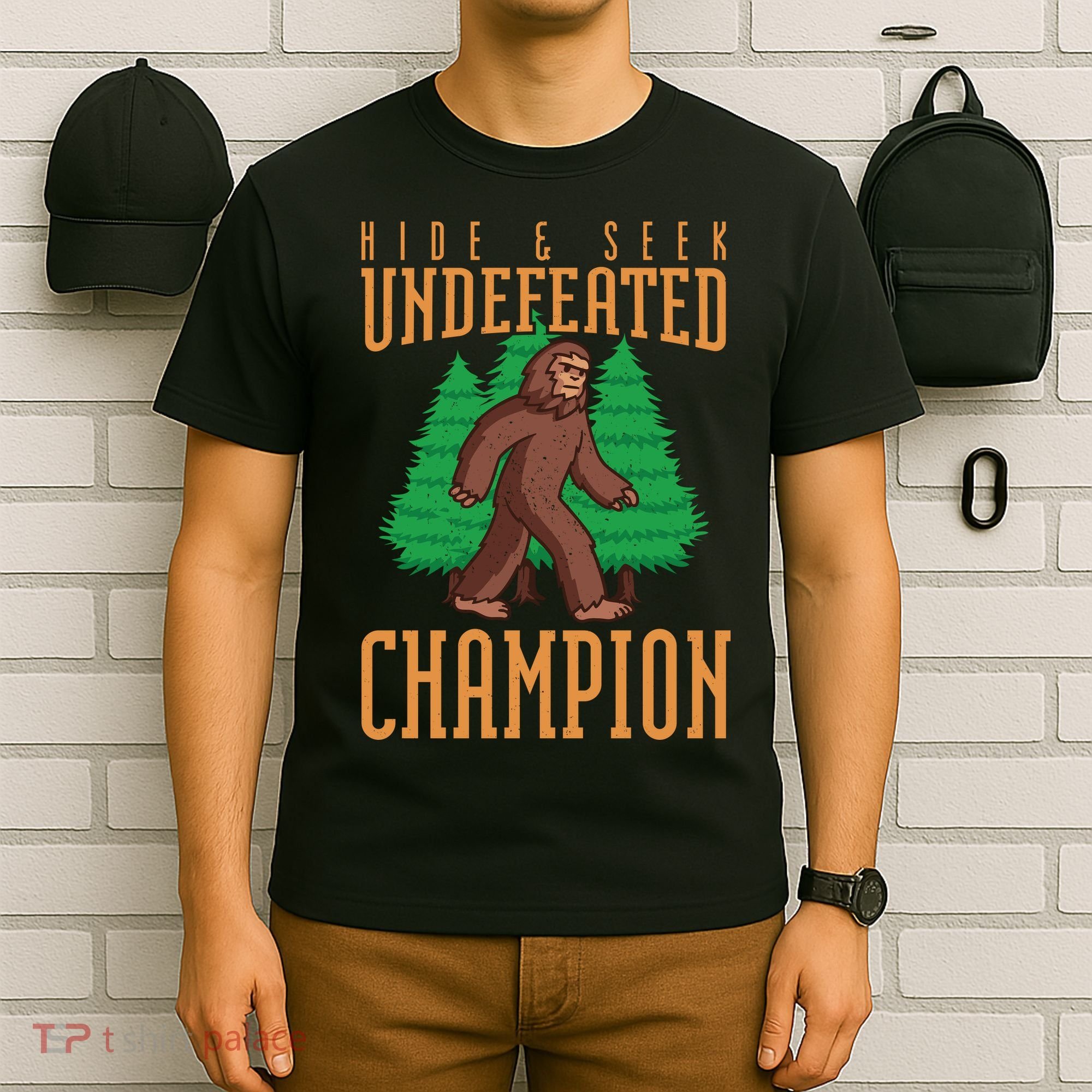 Undefeated Hide & Seek Champion Bigfoot T-Shirt