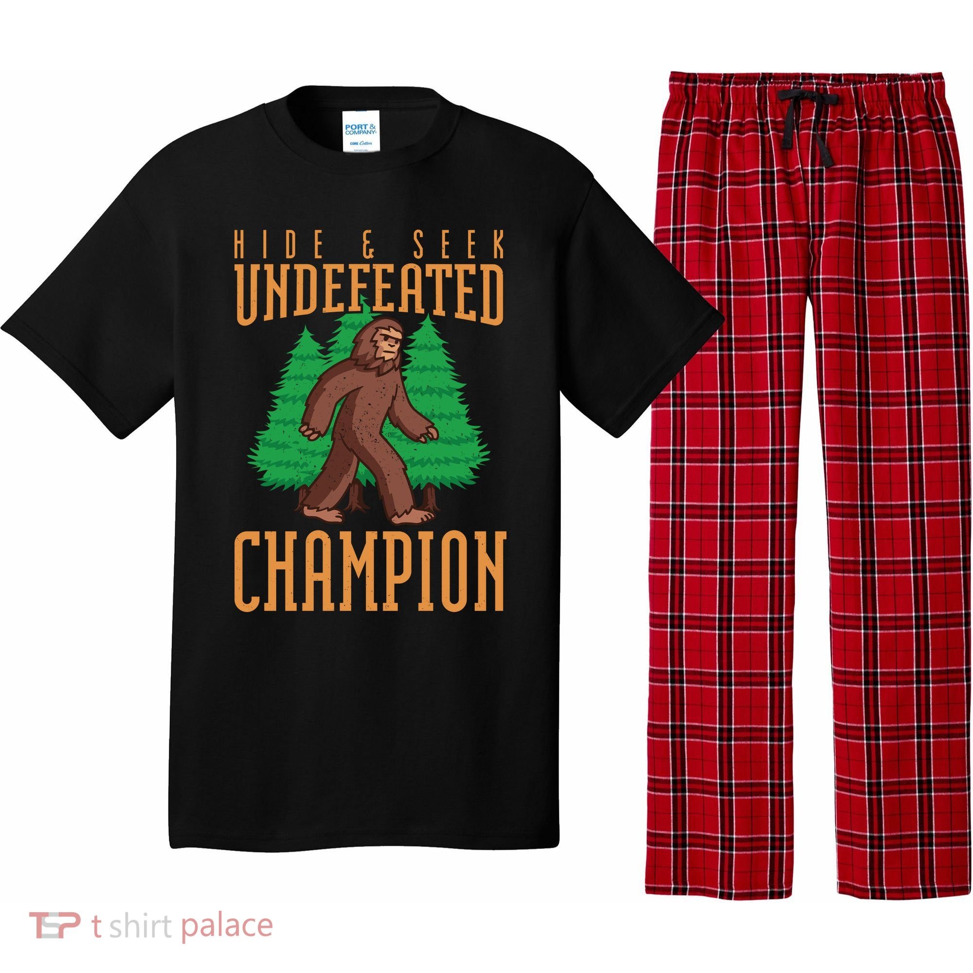 Undefeated Hide & Seek Champion Bigfoot Pajama Set