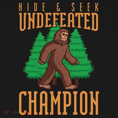 Undefeated Hide & Seek Champion Bigfoot Youth Performance Sprint T-Shirt