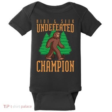 Undefeated Hide & Seek Champion Bigfoot Baby Bodysuit
