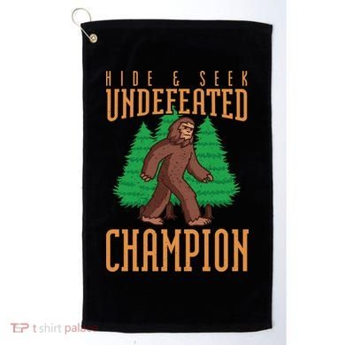 Undefeated Hide & Seek Champion Bigfoot Golf Towel