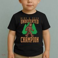 Undefeated Hide & Seek Champion Bigfoot Toddler T-Shirt thumb 2