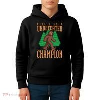 Undefeated Hide & Seek Champion Bigfoot Kids Hoodie thumb 4