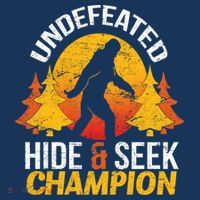 Undefeated Hide And Seek Champion Bigfoot Women's Hoodie thumb 2