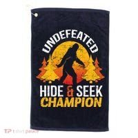 Undefeated Hide And Seek Champion Bigfoot Golf Towel thumb 0