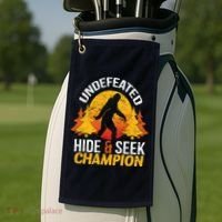 Undefeated Hide And Seek Champion Bigfoot Golf Towel thumb 2