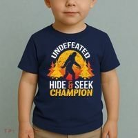 Undefeated Hide And Seek Champion Bigfoot Toddler T-Shirt thumb 2