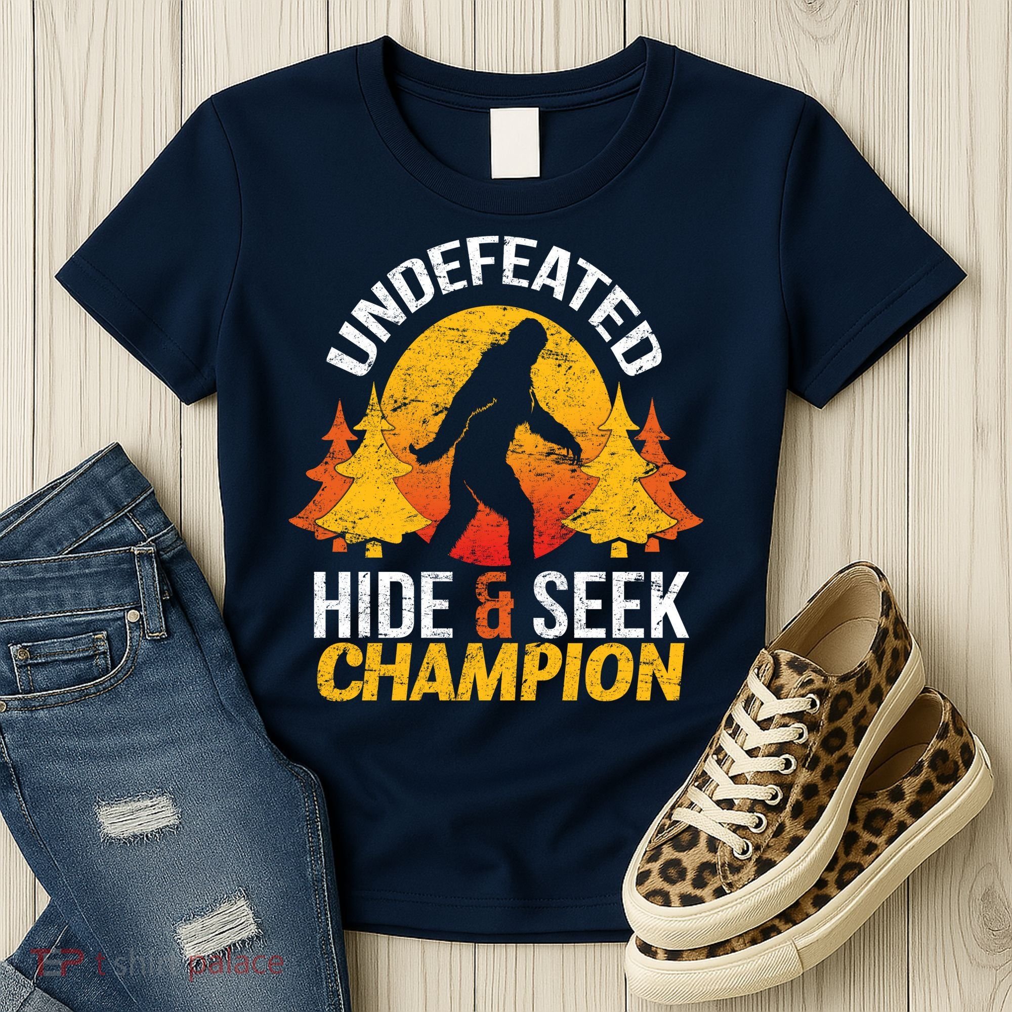Undefeated Hide And Seek Champion Bigfoot Women's T-Shirt
