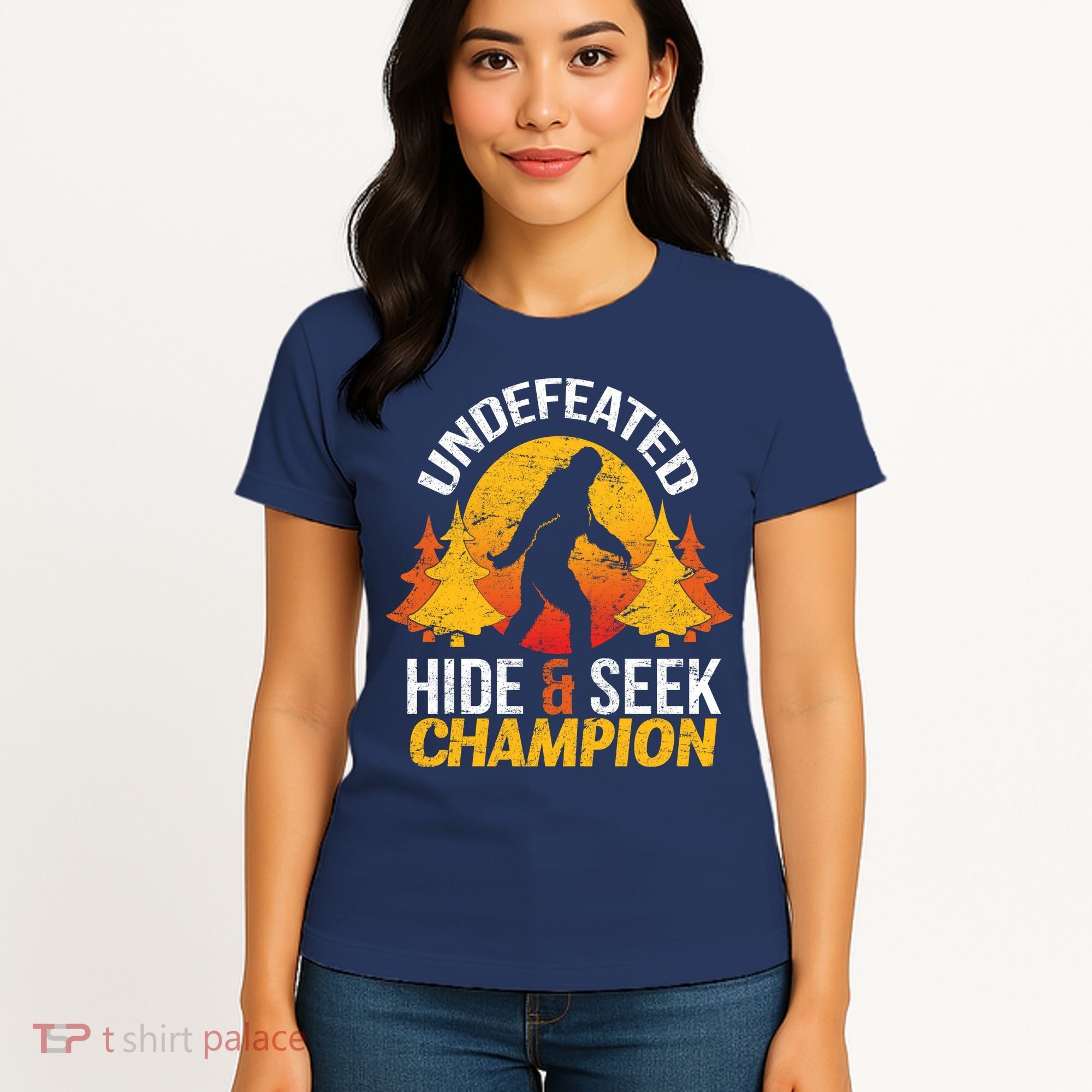 Undefeated Hide And Seek Champion Bigfoot Women's T-Shirt