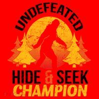 Undefeated Hide And Seek Champion Bigfoot Santa Hat thumb 1