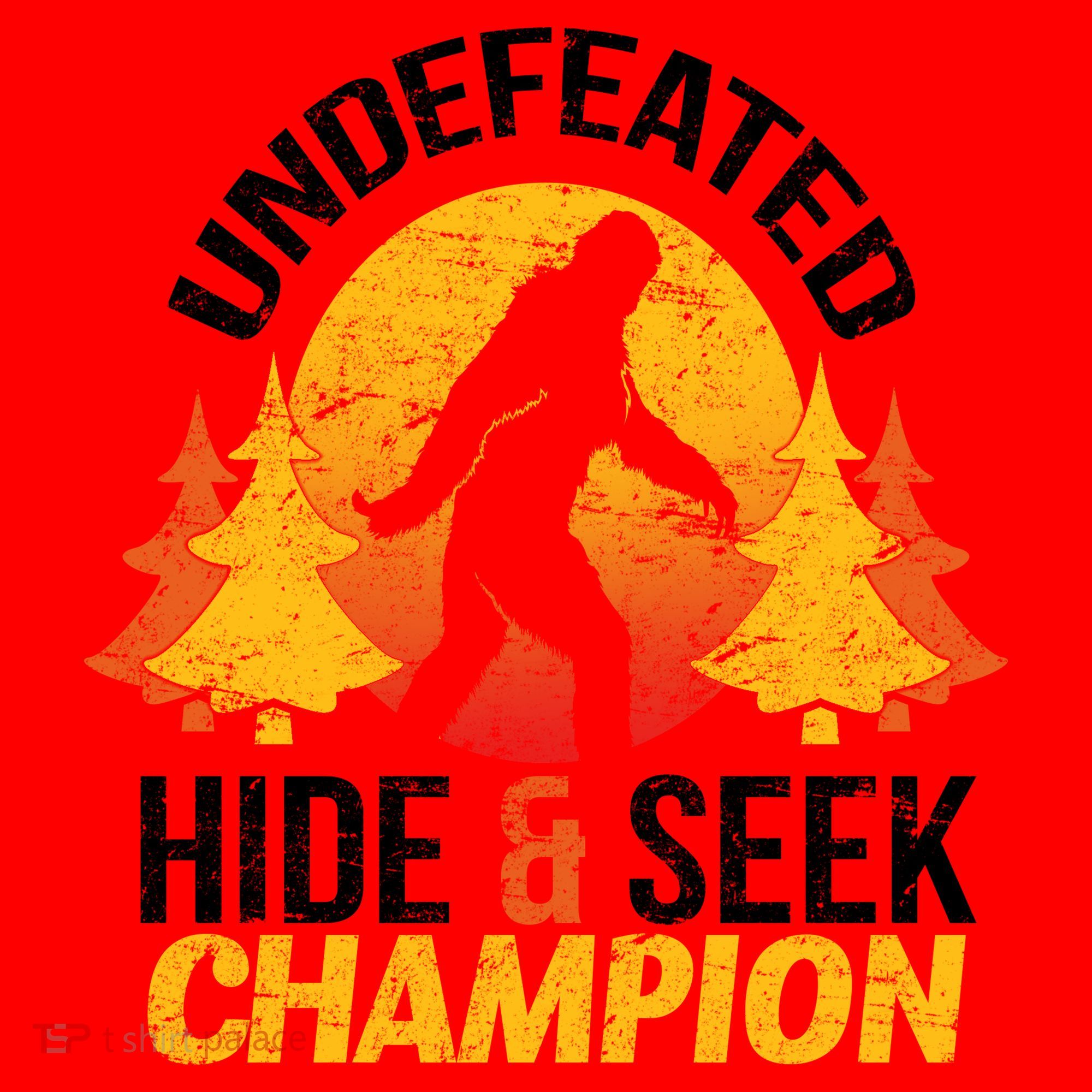 Undefeated Hide And Seek Champion Bigfoot Santa Hat