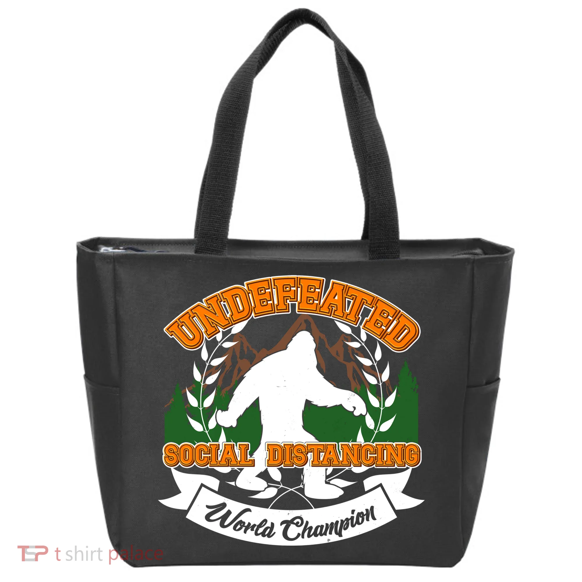 Undefeated Sasquatch Social Distancing Bigfoot Tote Bag