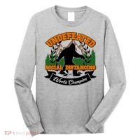 Undefeated Sasquatch Social Distancing Bigfoot Long Sleeve Shirt thumb 0