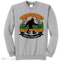 Undefeated Sasquatch Social Distancing Bigfoot Sweatshirt thumb 0
