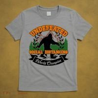 Undefeated Sasquatch Social Distancing Bigfoot T-Shirt thumb 5