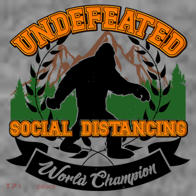 Undefeated Sasquatch Social Distancing Bigfoot Tank Top