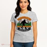 Undefeated Sasquatch Social Distancing Bigfoot Women's T-Shirt thumb 4