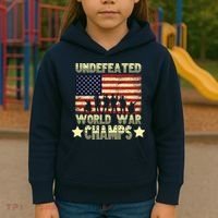Undefeated World War Champs Kids Hoodie thumb 3