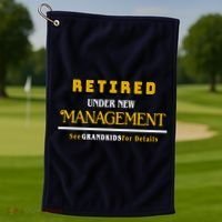 Under New Management Grandkids Retirement  Golf Towel thumb 1