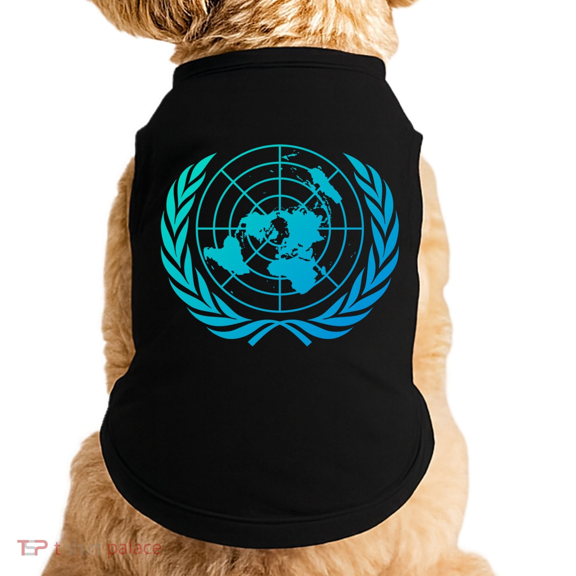 United Nations Flag Un United Nations Emblem Meaningful Gift Doggie Tank