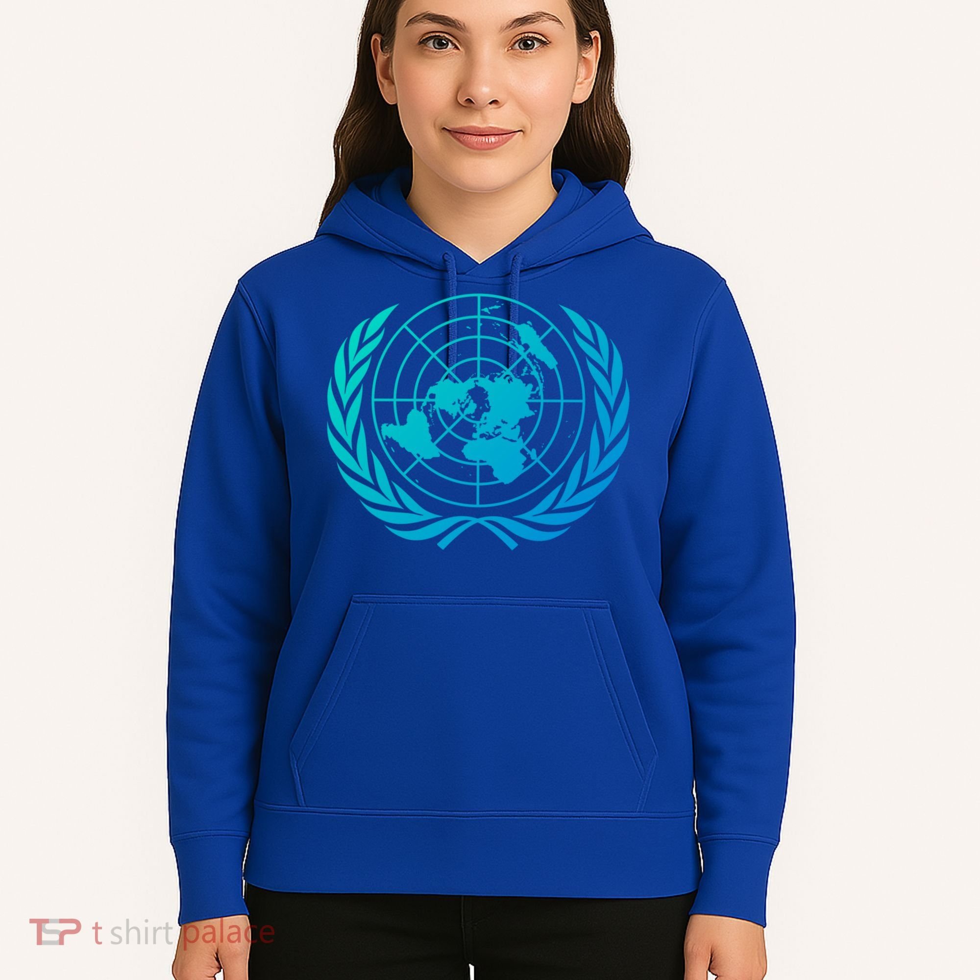 United Nations Flag Un United Nations Emblem Meaningful Gift Hoodie