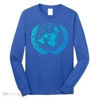 United Nations Flag Un United Nations Emblem Meaningful Gift Long Sleeve Shirt thumb 0