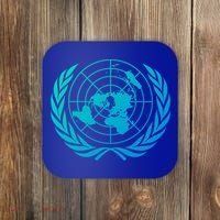United Nations Flag Un United Nations Emblem Meaningful Gift Coaster thumb 0