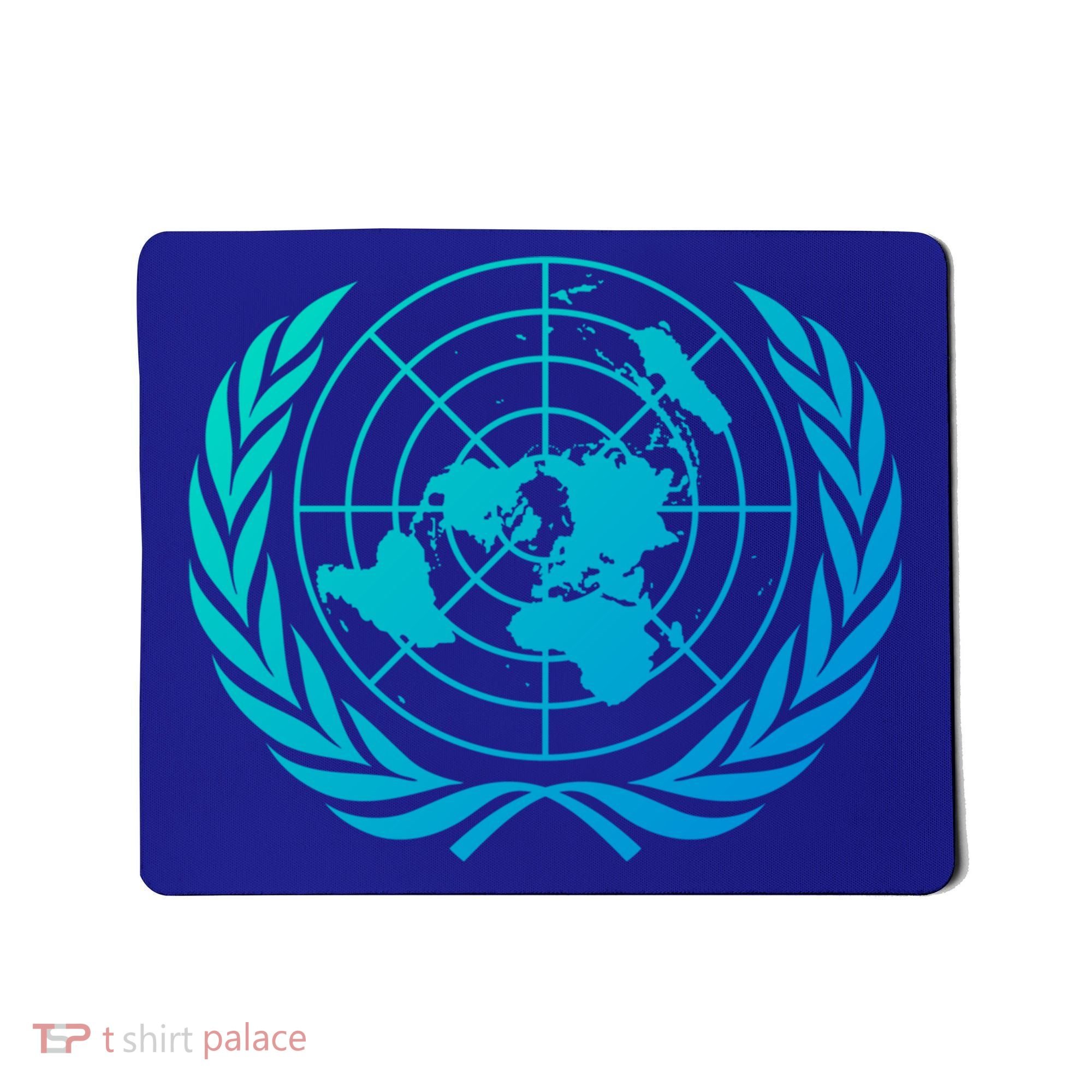United Nations Flag Un United Nations Emblem Meaningful Gift Mousepad