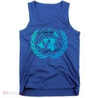 United Nations Flag Un United Nations Emblem Meaningful Gift Tank Top thumb 0