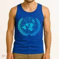 United Nations Flag Un United Nations Emblem Meaningful Gift Tank Top thumb 3