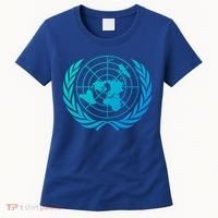 United Nations Flag Un United Nations Emblem Meaningful Gift Women's T-Shirt thumb 0