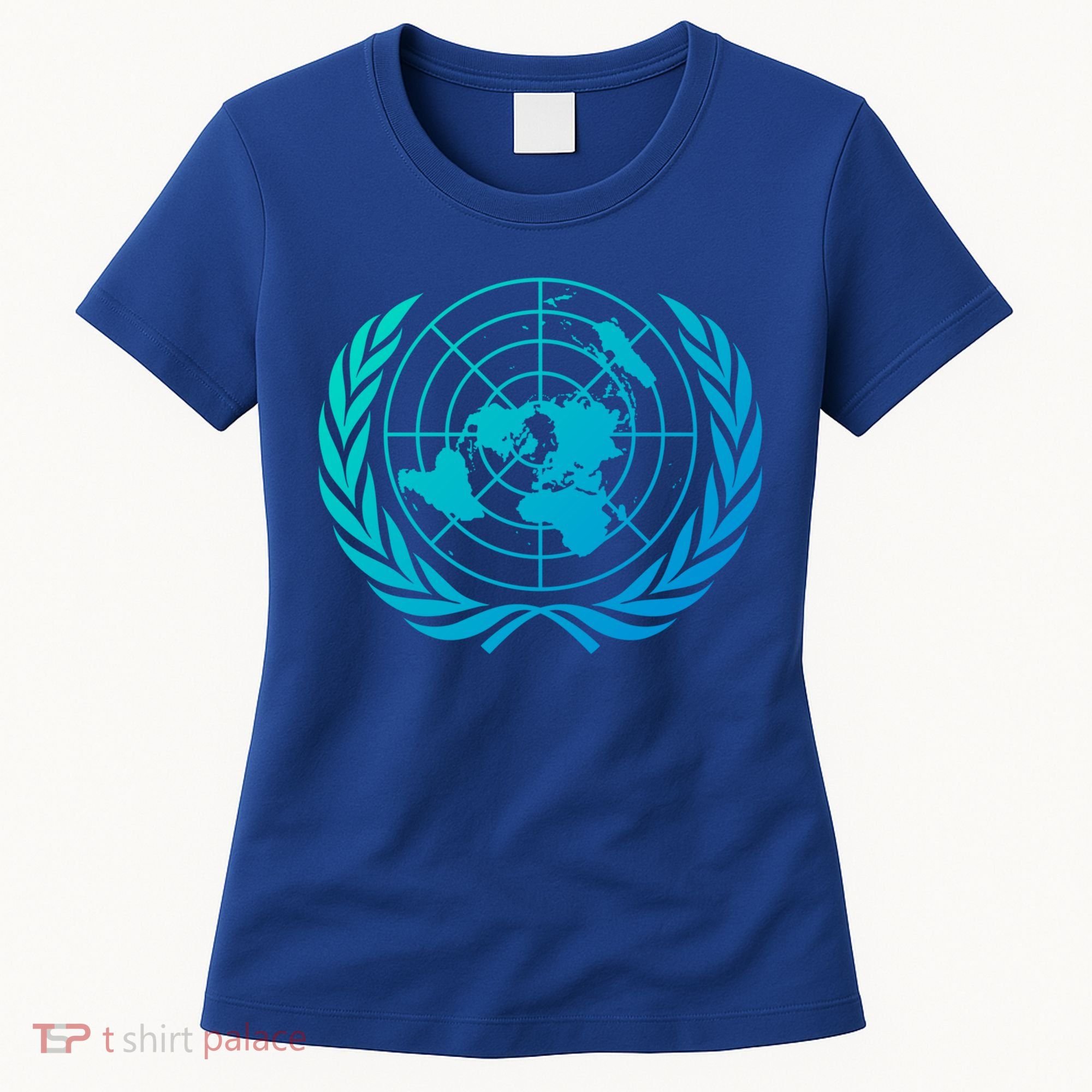 United Nations Flag Un United Nations Emblem Meaningful Gift Women's T-Shirt