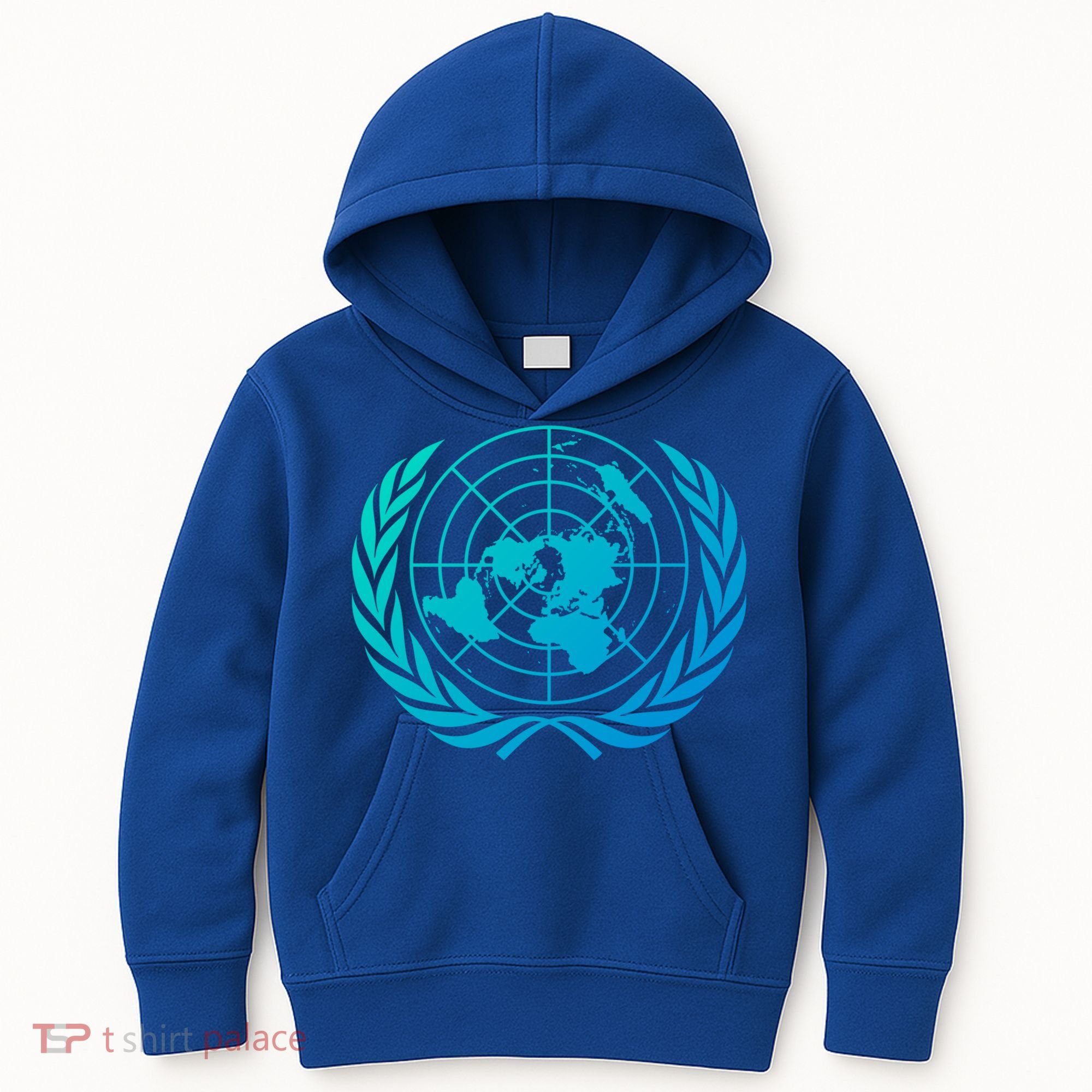 United Nations Flag Un United Nations Emblem Meaningful Gift Kids Hoodie