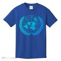 United Nations Flag Un United Nations Emblem Meaningful Gift Kids T-Shirt thumb 0