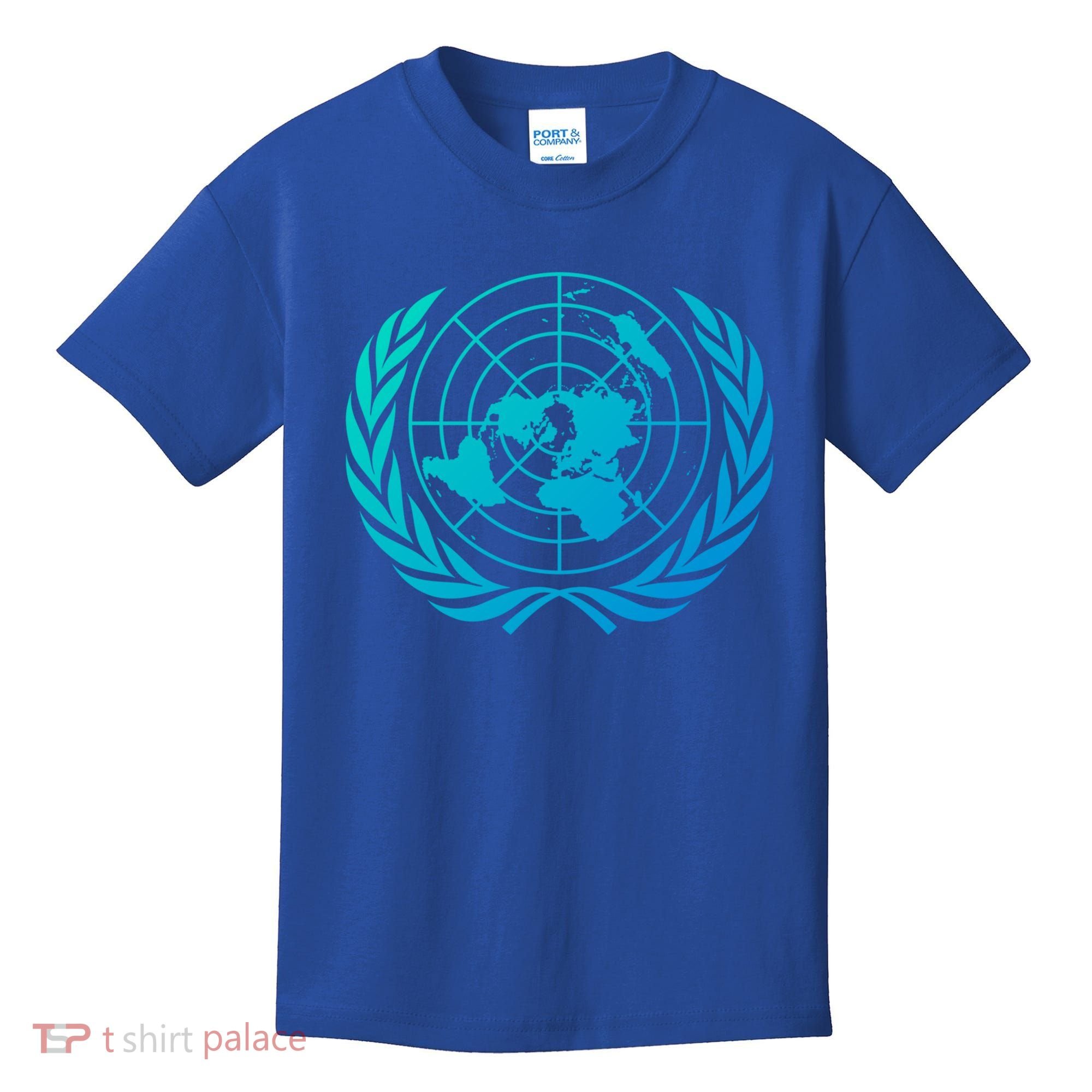 United Nations Flag Un United Nations Emblem Meaningful Gift Kids T-Shirt