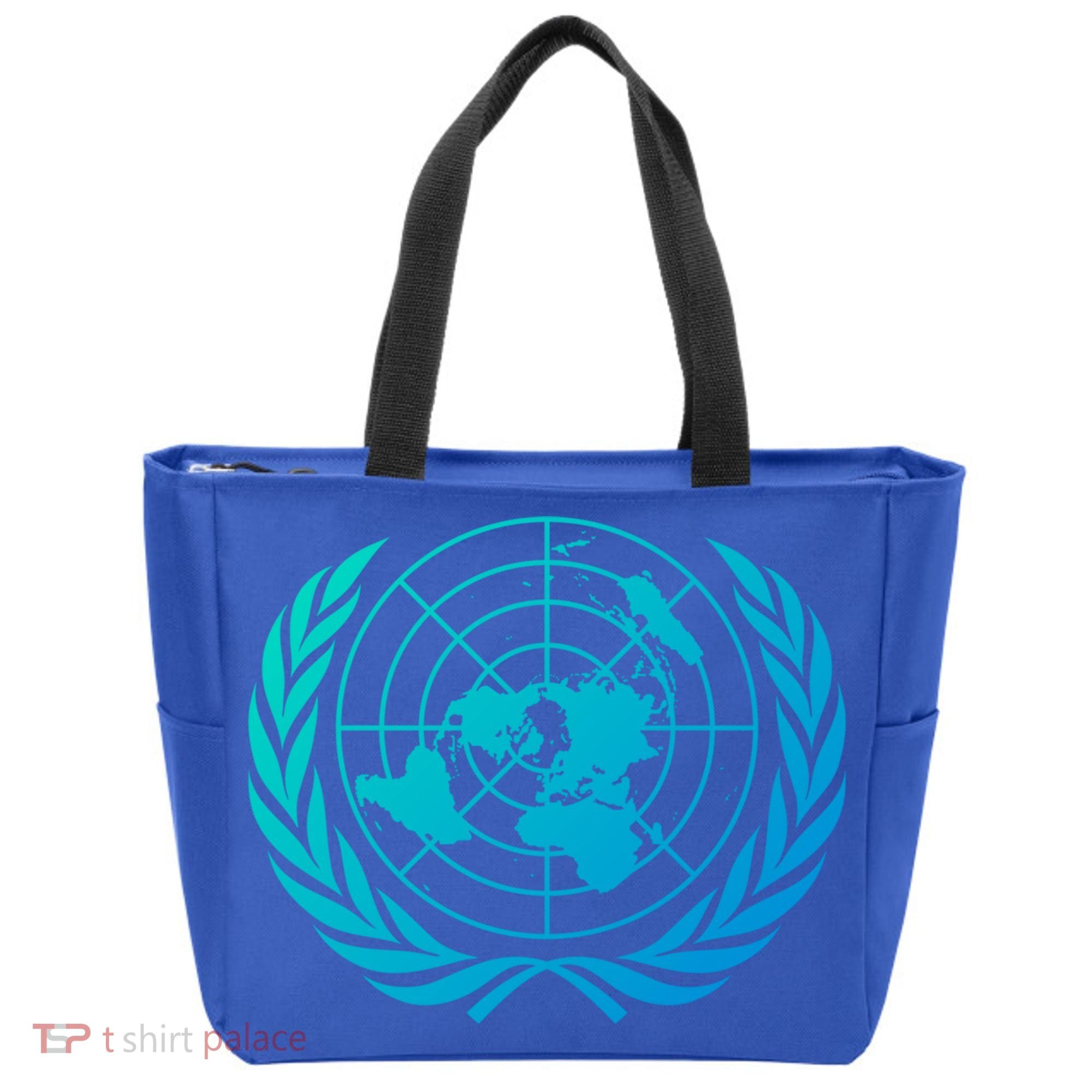 United Nations Flag Un United Nations Emblem Meaningful Gift Tote Bag