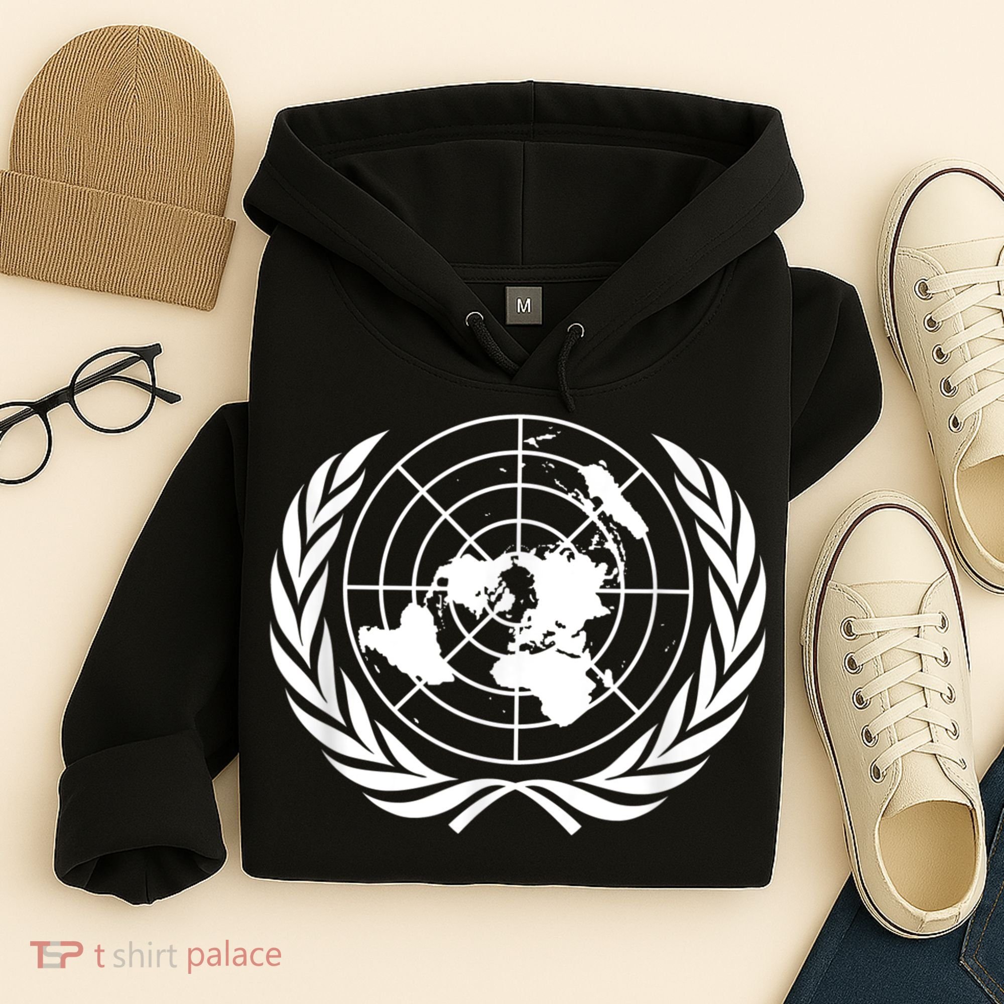 United Nations Flag Un United Nations Emblem Hoodie