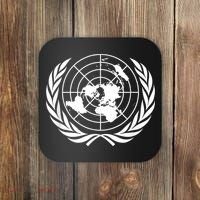 United Nations Flag Un United Nations Emblem Coaster thumb 0