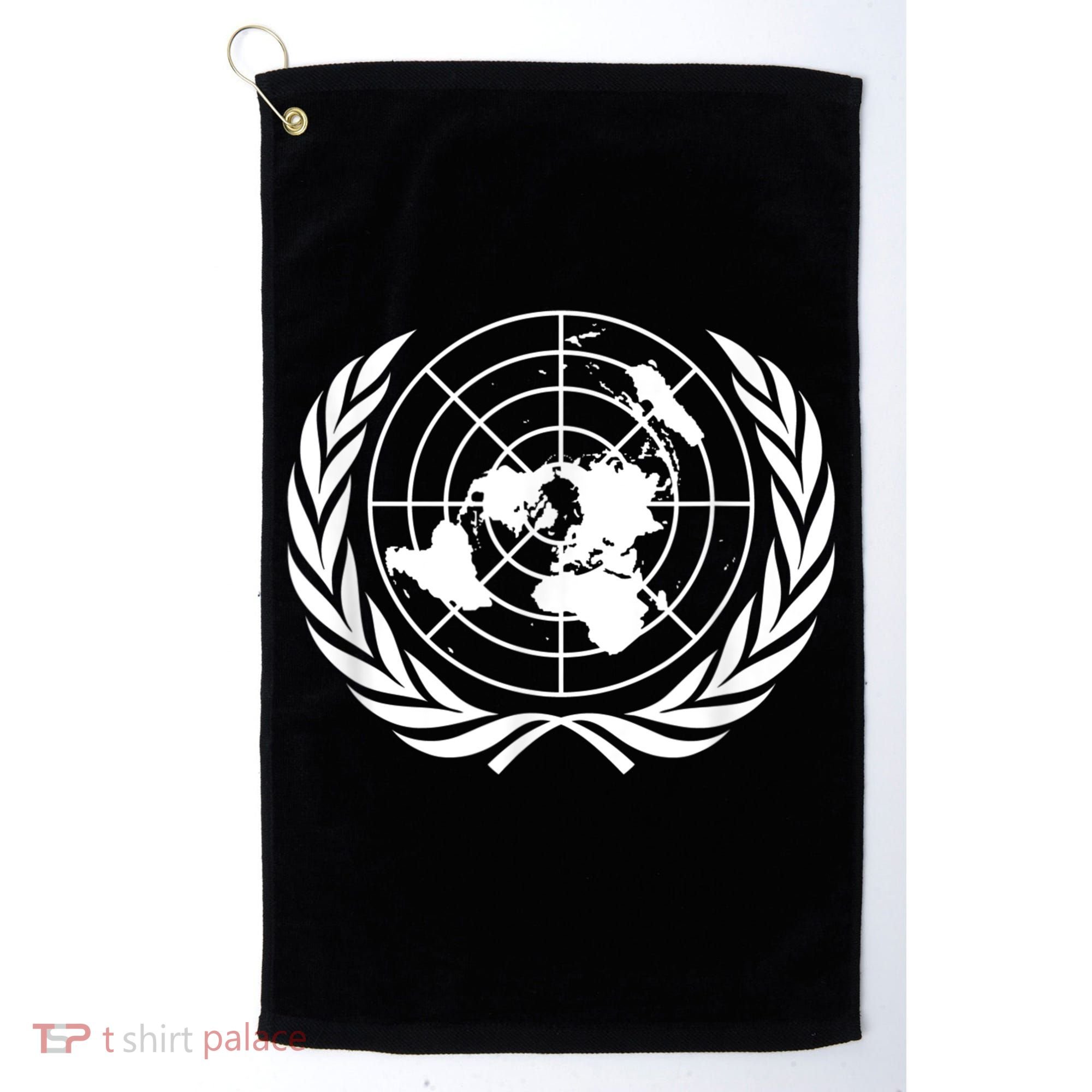 United Nations Flag Un United Nations Emblem Golf Towel