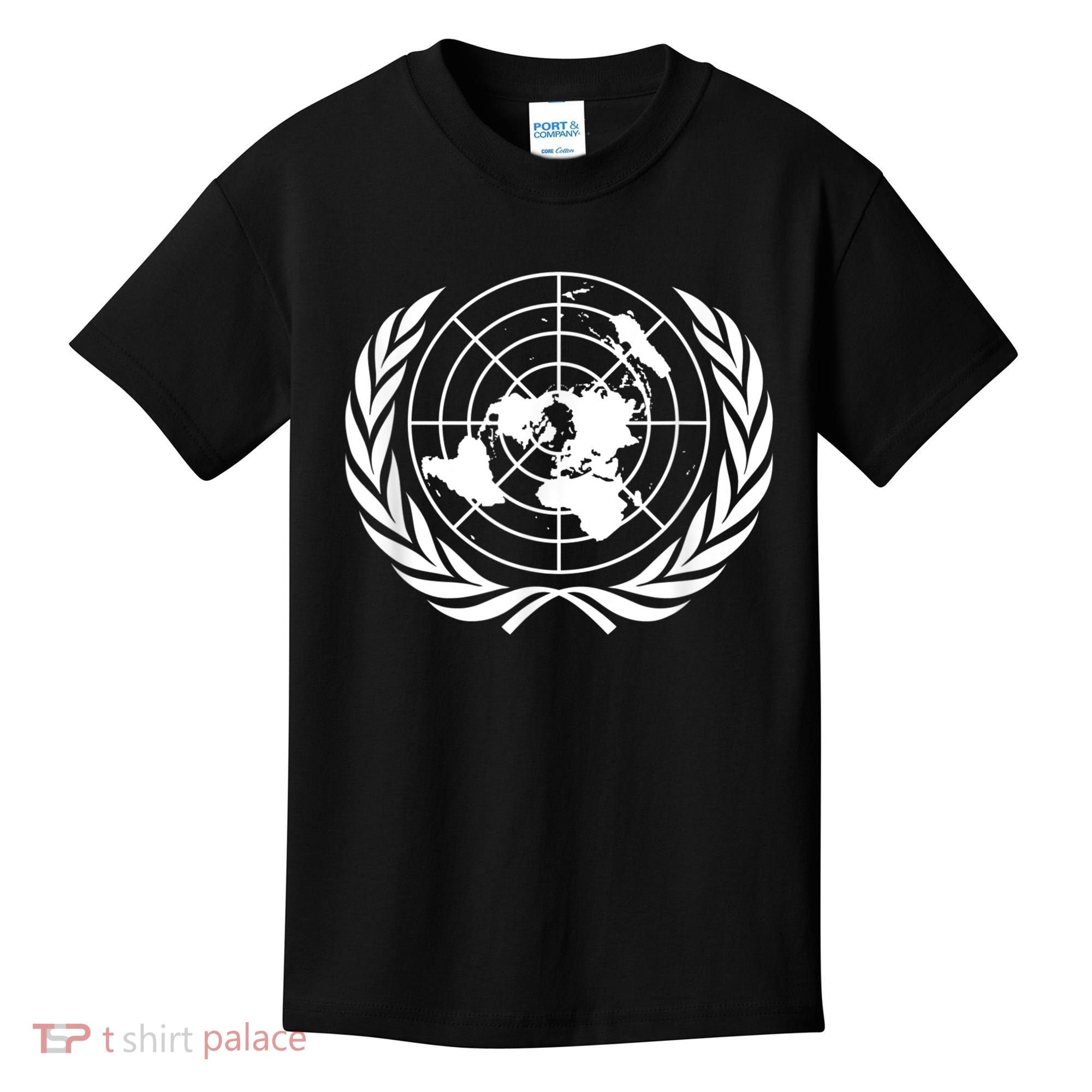 United Nations Flag Un United Nations Emblem Kids T-Shirt
