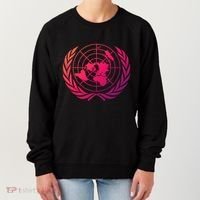 United Nations Flag Un United Nations Emblem Meaningful Gift Women's Sweatshirt thumb 0